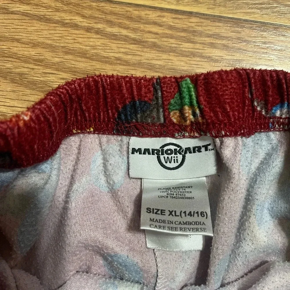 Mario Kart Wii Pajama Pants Youth XL